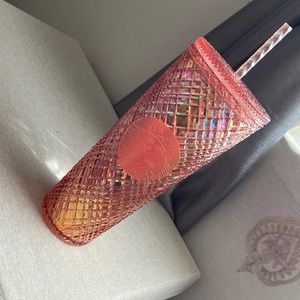 Rose gold holiday 2021 Venti Starbucks cup